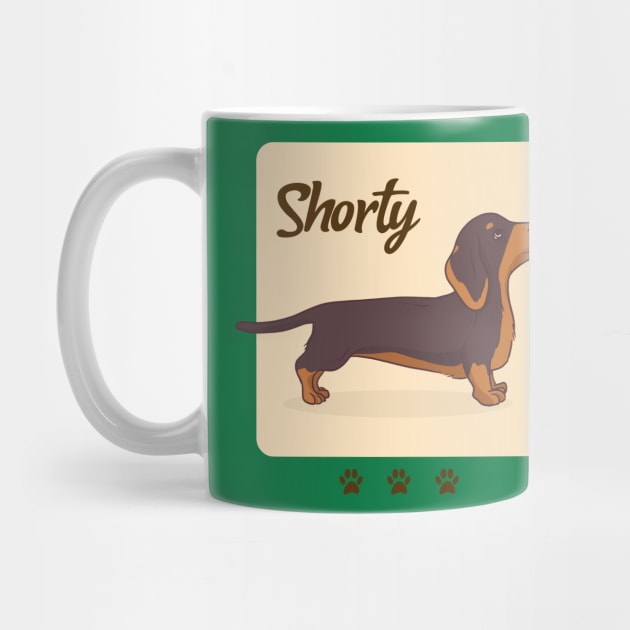 Dachshund Dog Design / Shorty / Cute Dachshund / Wiener Dog / Badger Dog by Redboy